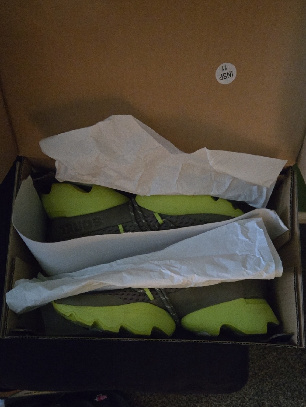 Sorel Womens Sage with Green Accent Trail Sneakers - Picture 11 of 12
